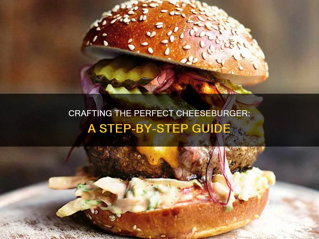 how to put together a cheese burger