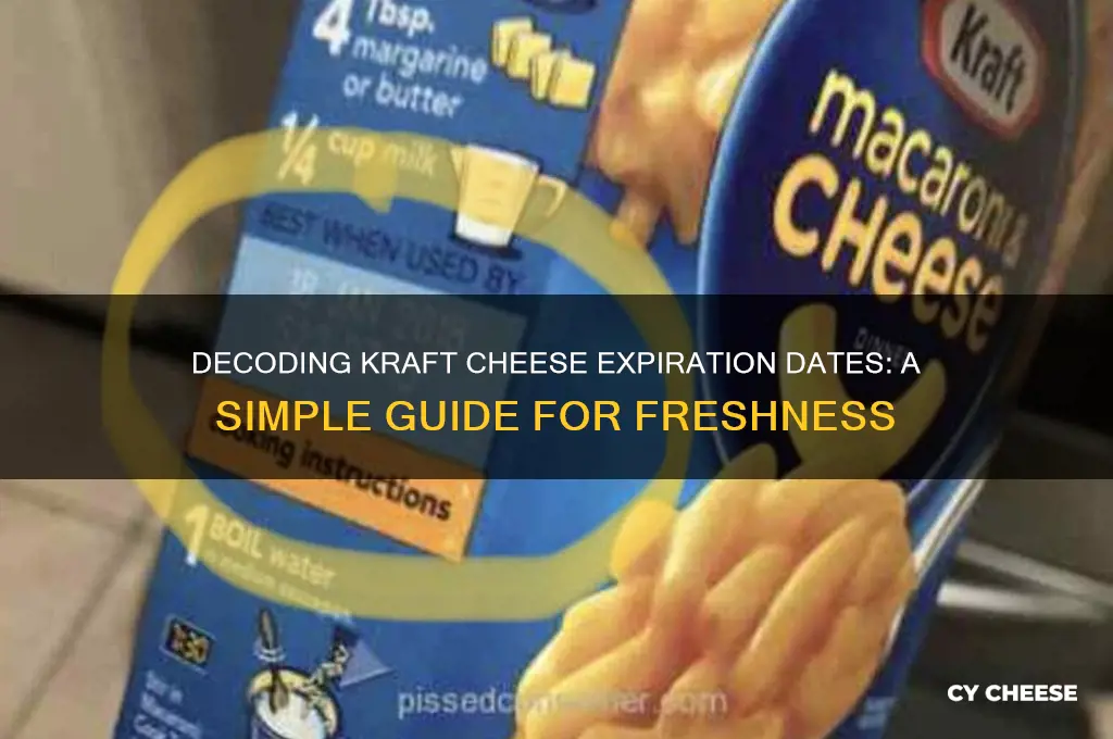 how to read expiration date on kraft cheese