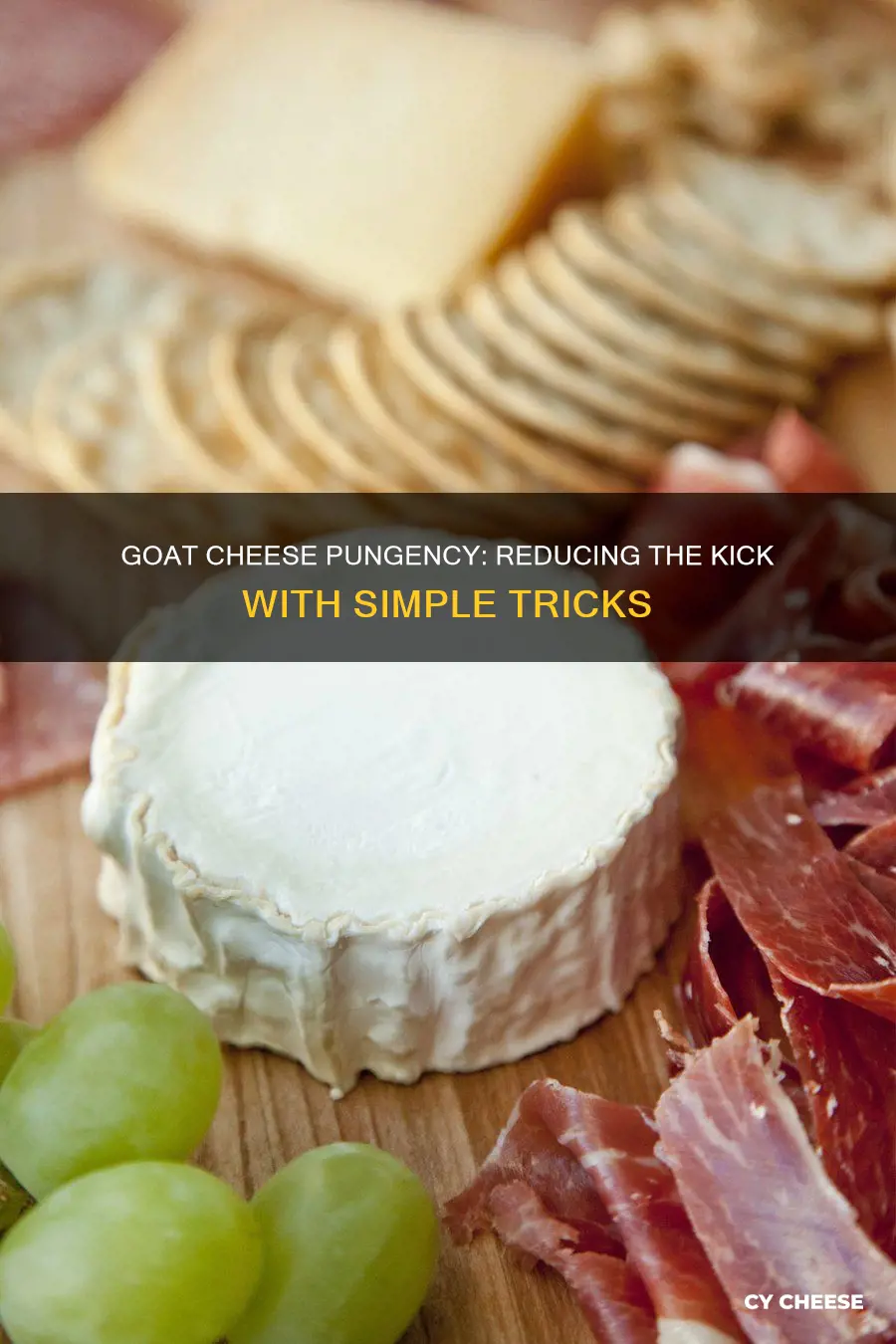 how to reduce pungency of goat cheese