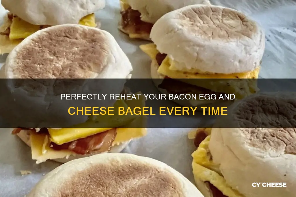 how to reheat a bacon egg and cheese bagel