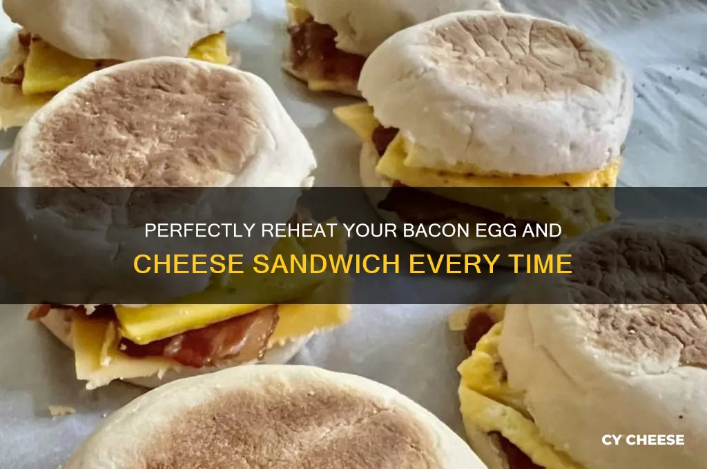 how to reheat a bacon egg and cheese