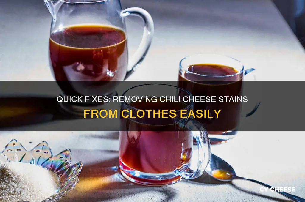 how to remove chili cheese stains from clothes