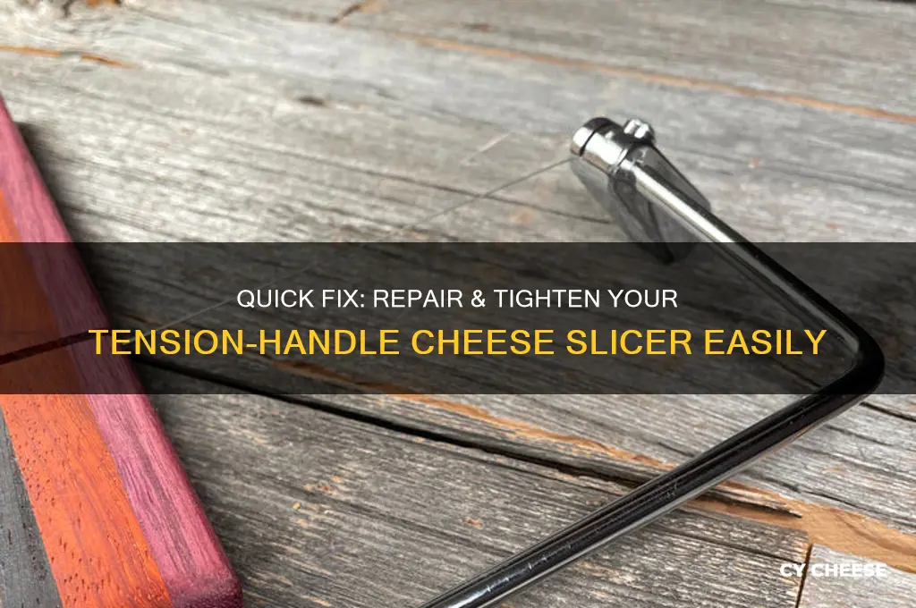 how to repair or tighten tensionhand cheese slicer