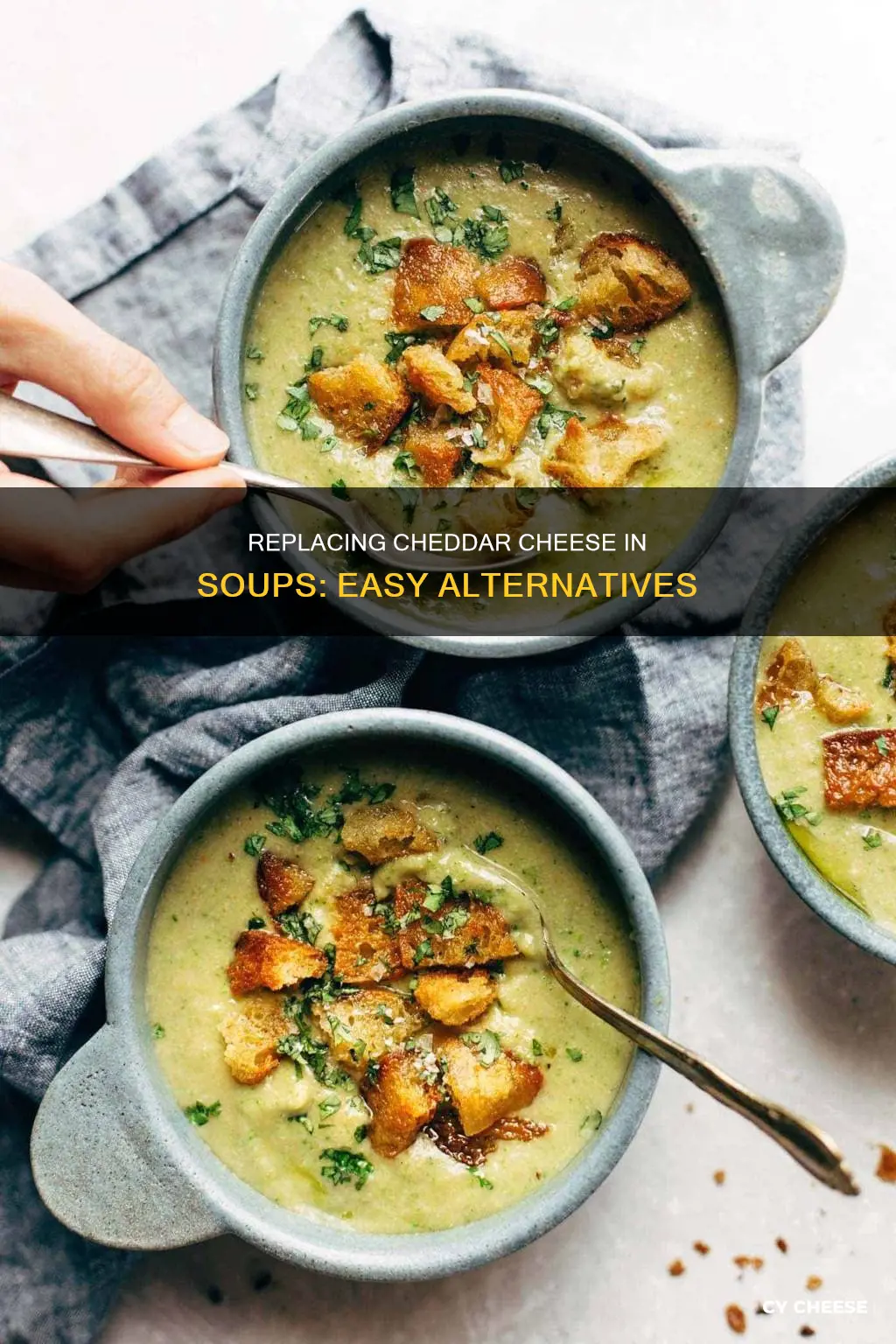 how to replace cheddar cheese in soup