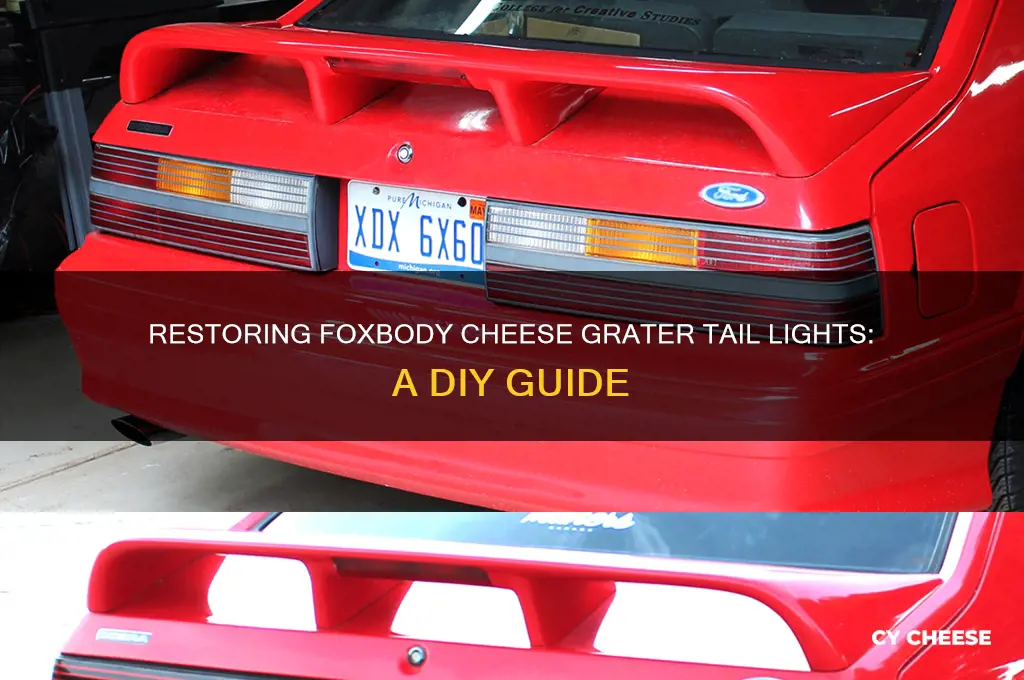 how to restore foxbody cheese grater tail lights