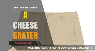 DIY Distressed Shorts: Cheese Grater Hack for Unique Rips