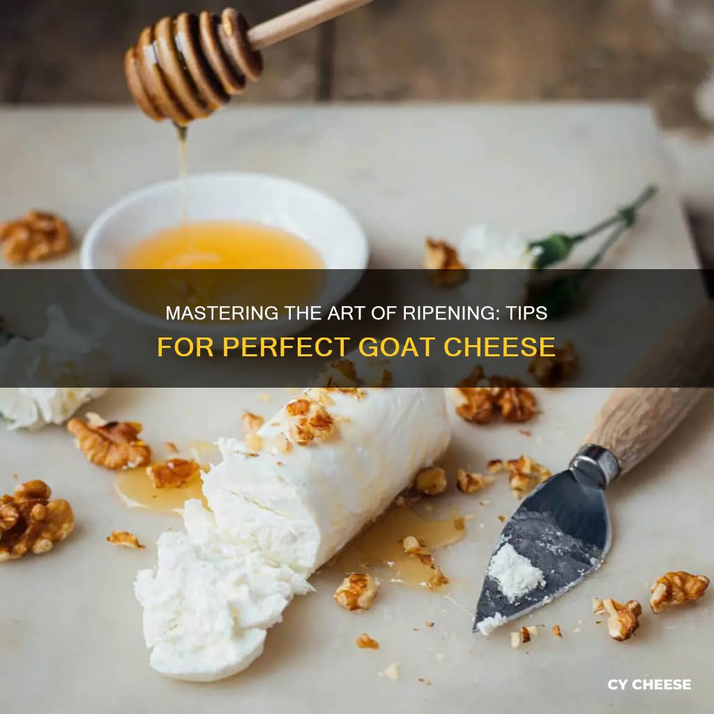 how to ripen goat cheese