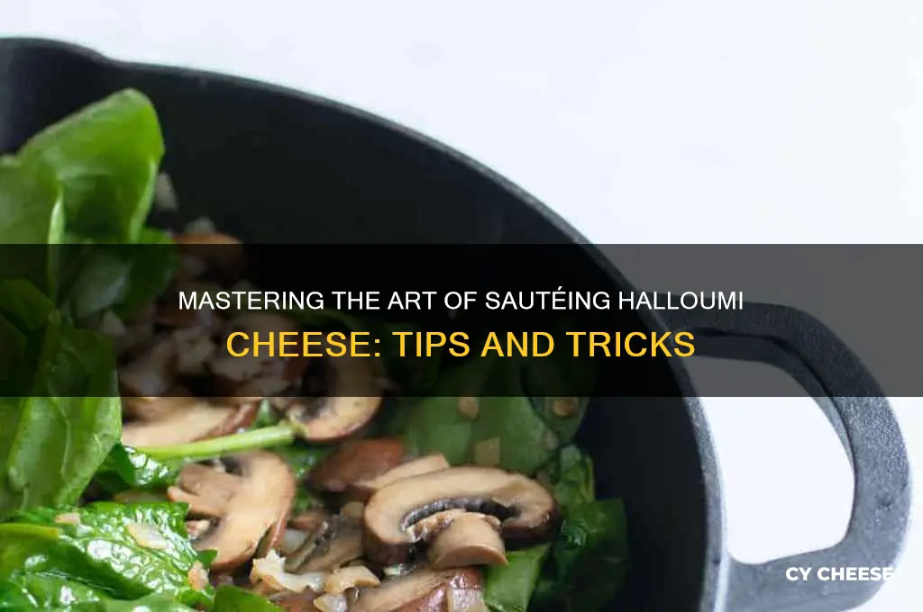 how to saute halloumi cheese