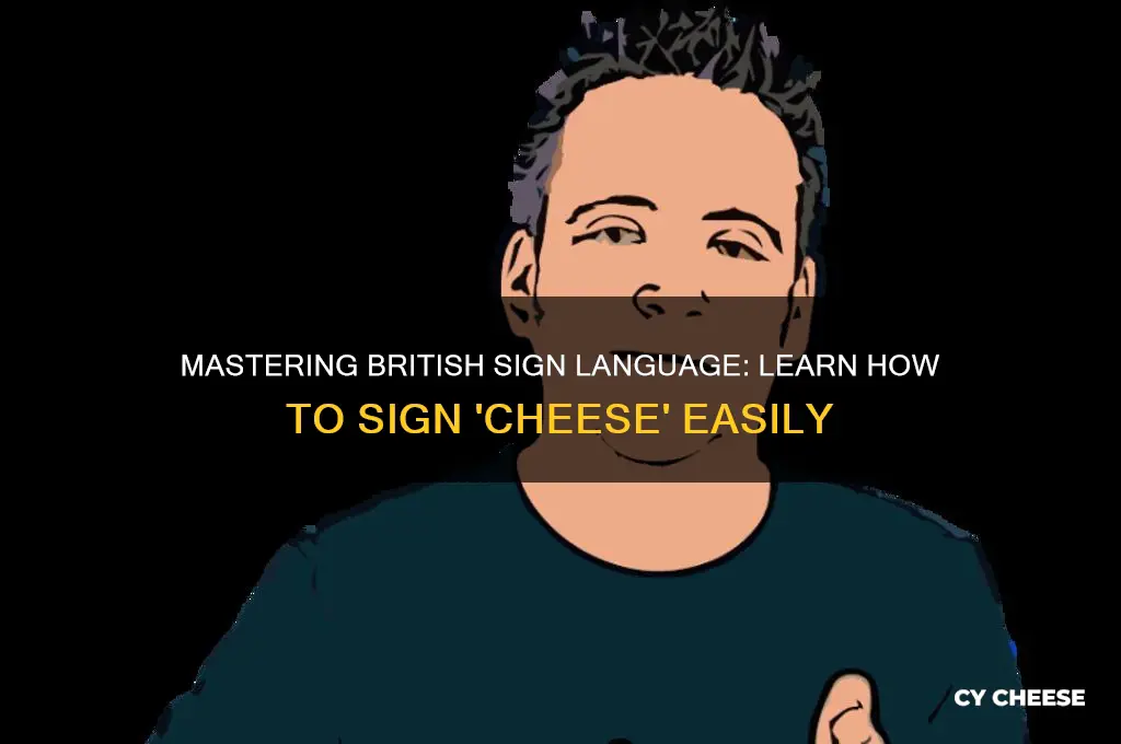 how to say cheese in british sign language