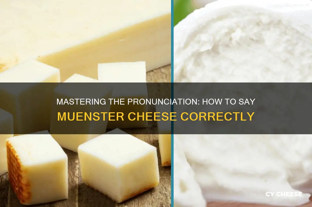 how to say muenster cheese