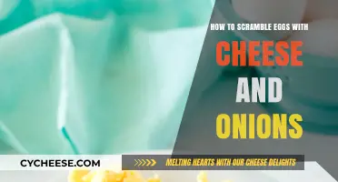 Fluffy Scrambled Eggs with Cheese and Caramelized Onions: A Quick Recipe