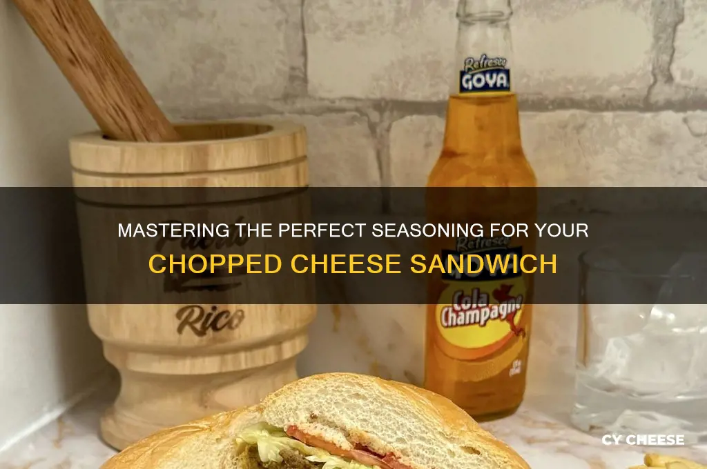 how to season chopped cheese