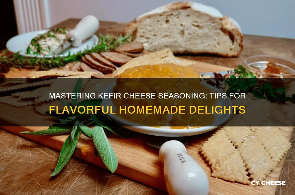 how to season kefir cheese