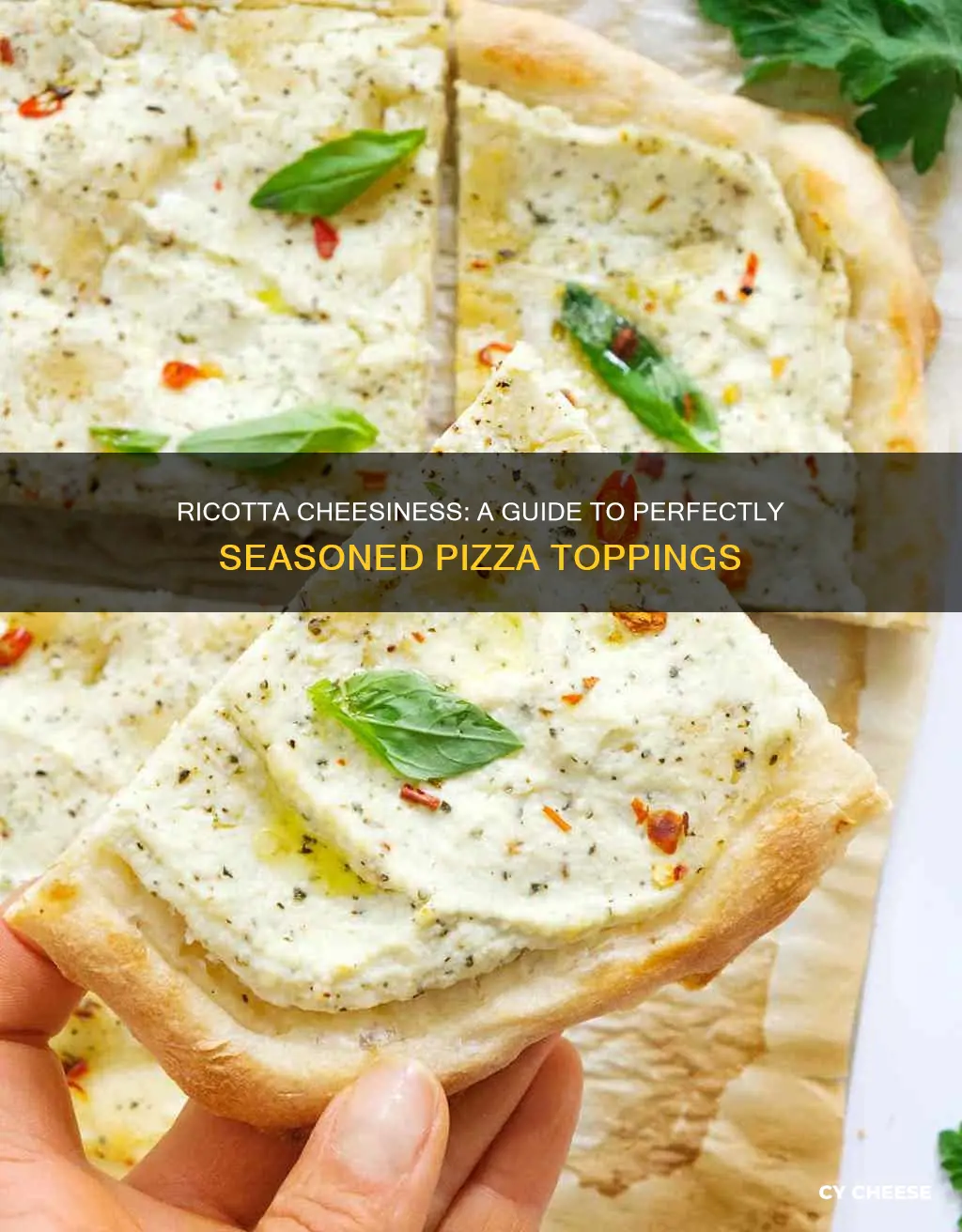 how to season ricotta cheese for pizza