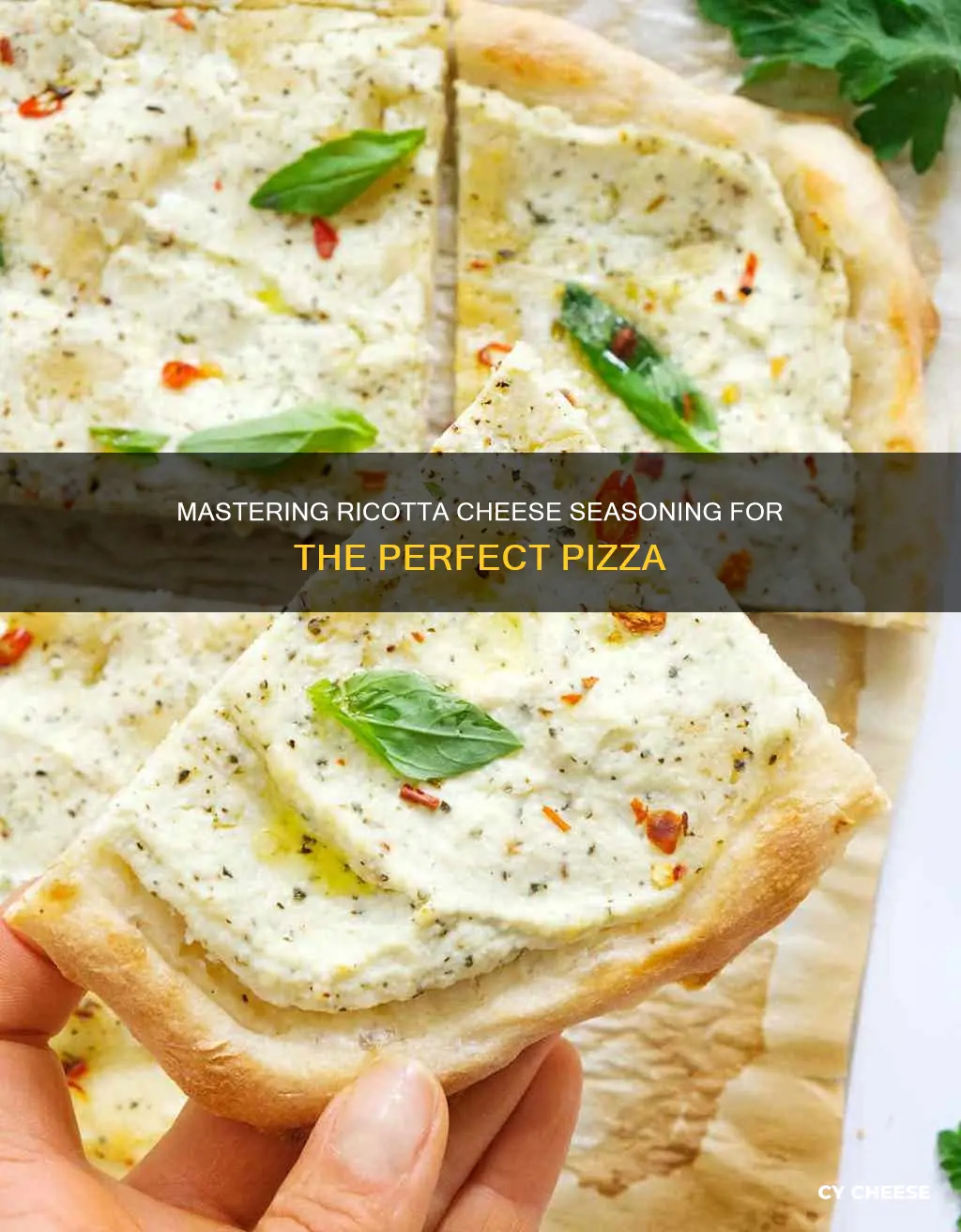 how to season ricotta cheese for pizza