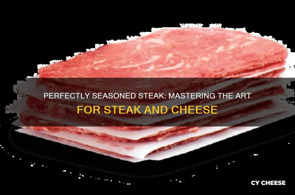 how to season steak for steak and cheese
