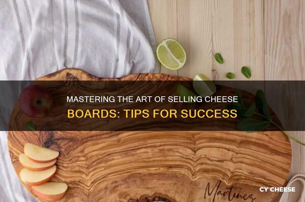 how to sell cheese boards