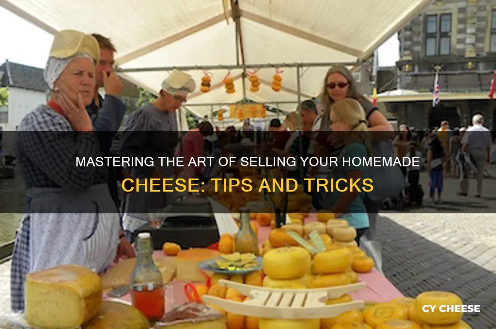 how to sell homemade cheese
