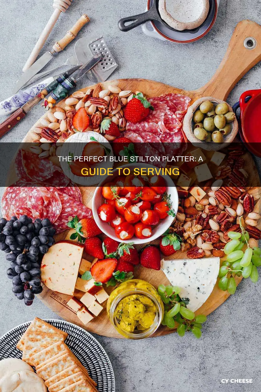 how to serve blue stilton cheese