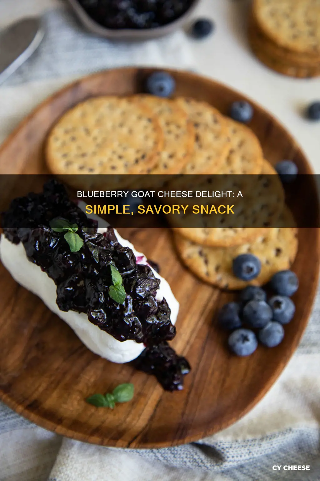 how to serve blueberry goat cheese