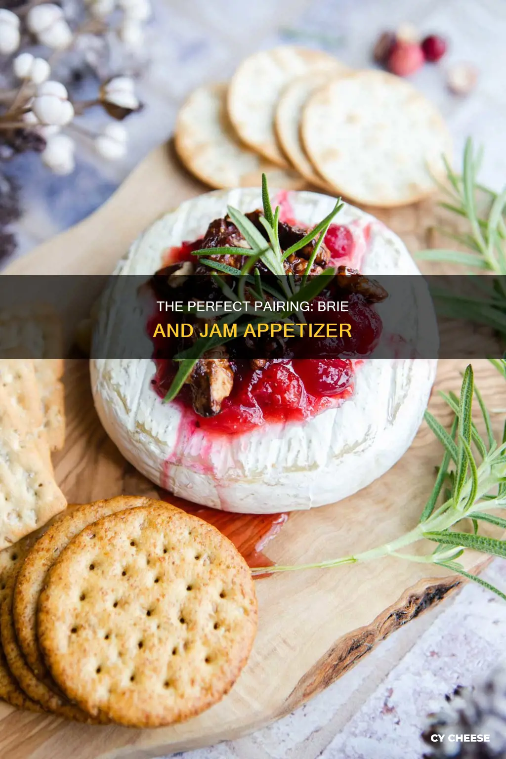 how to serve brie cheese as an appetizer with jam
