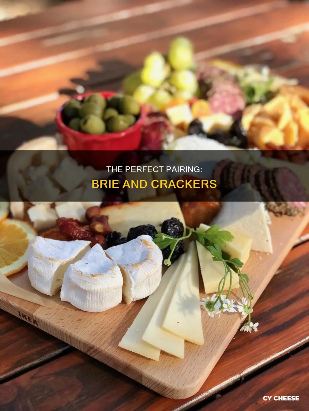 how to serve brie cheese with crackers