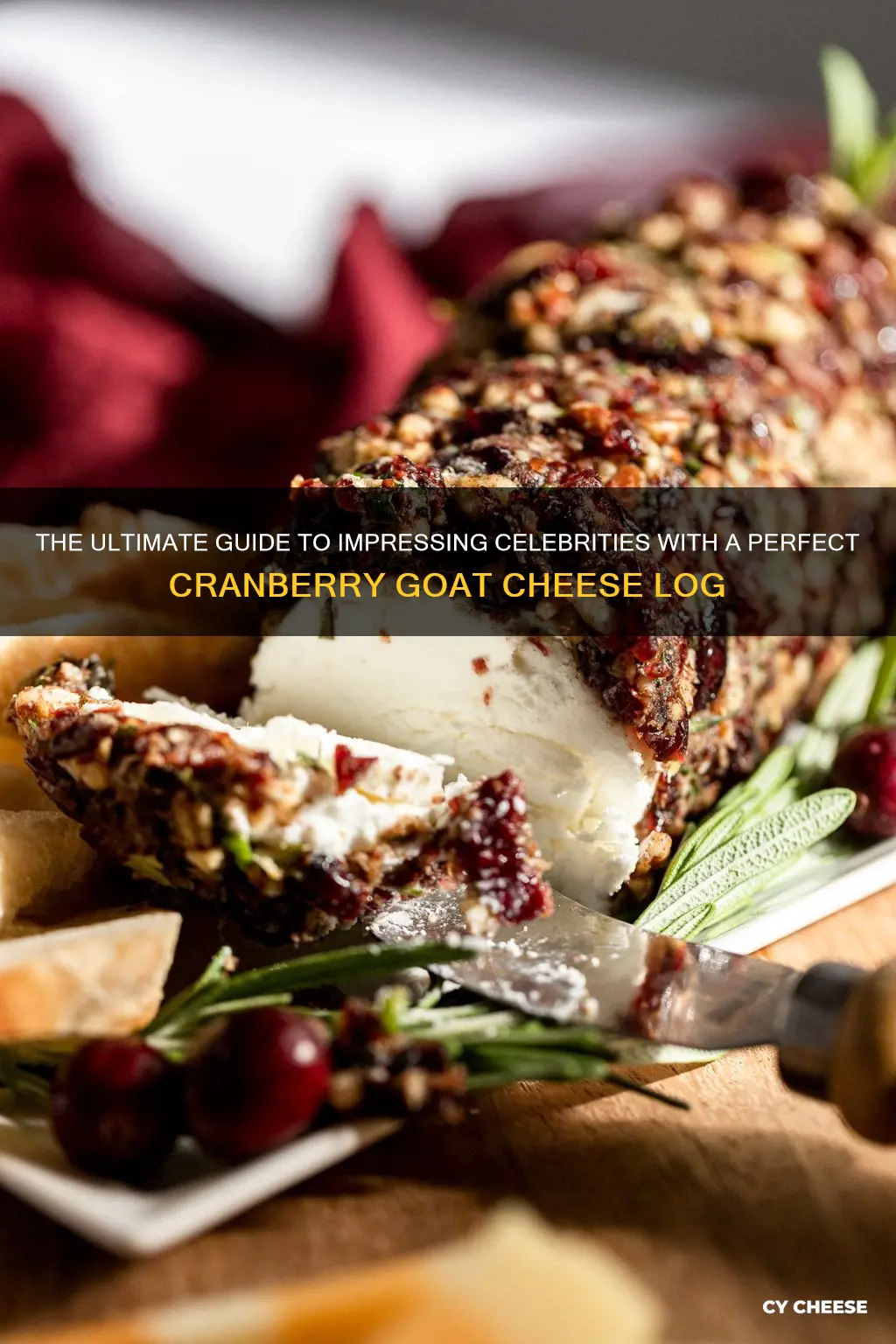 how to serve celebrity cranberry goat cheese log