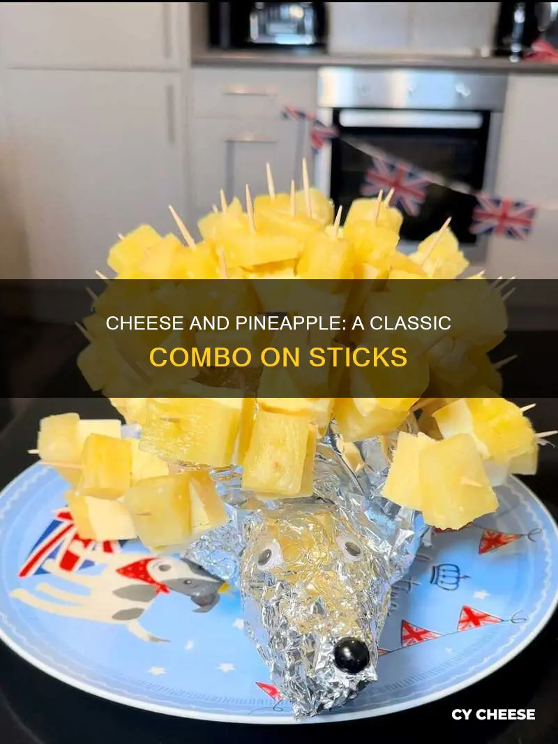 how to serve cheese and pineapple on sticks
