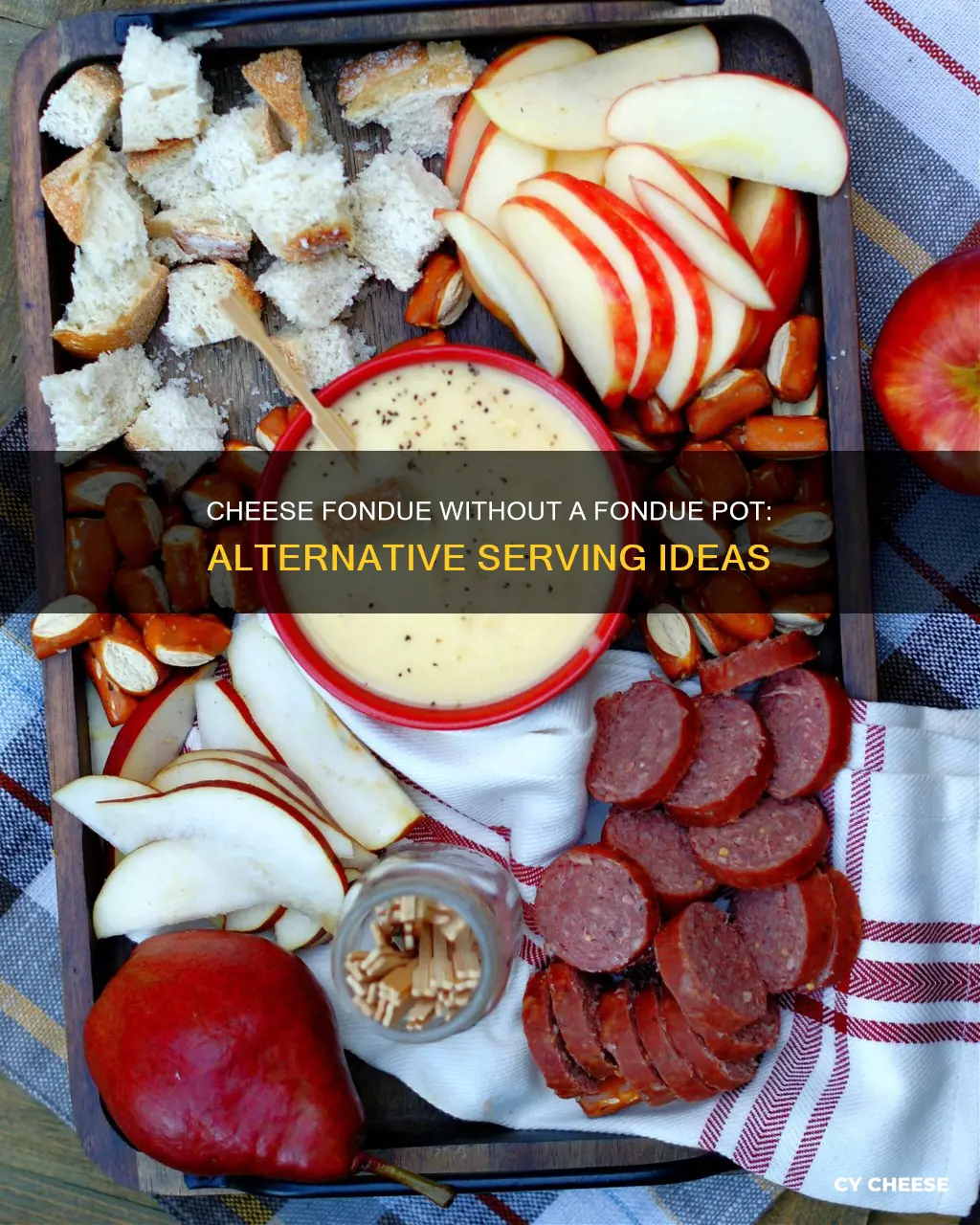 how to serve cheese fondue without a fondue pot