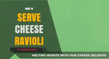 The Art of Serving Cheese Ravioli
