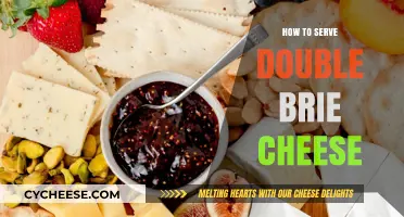 The Art of Serving Double Brie Cheese