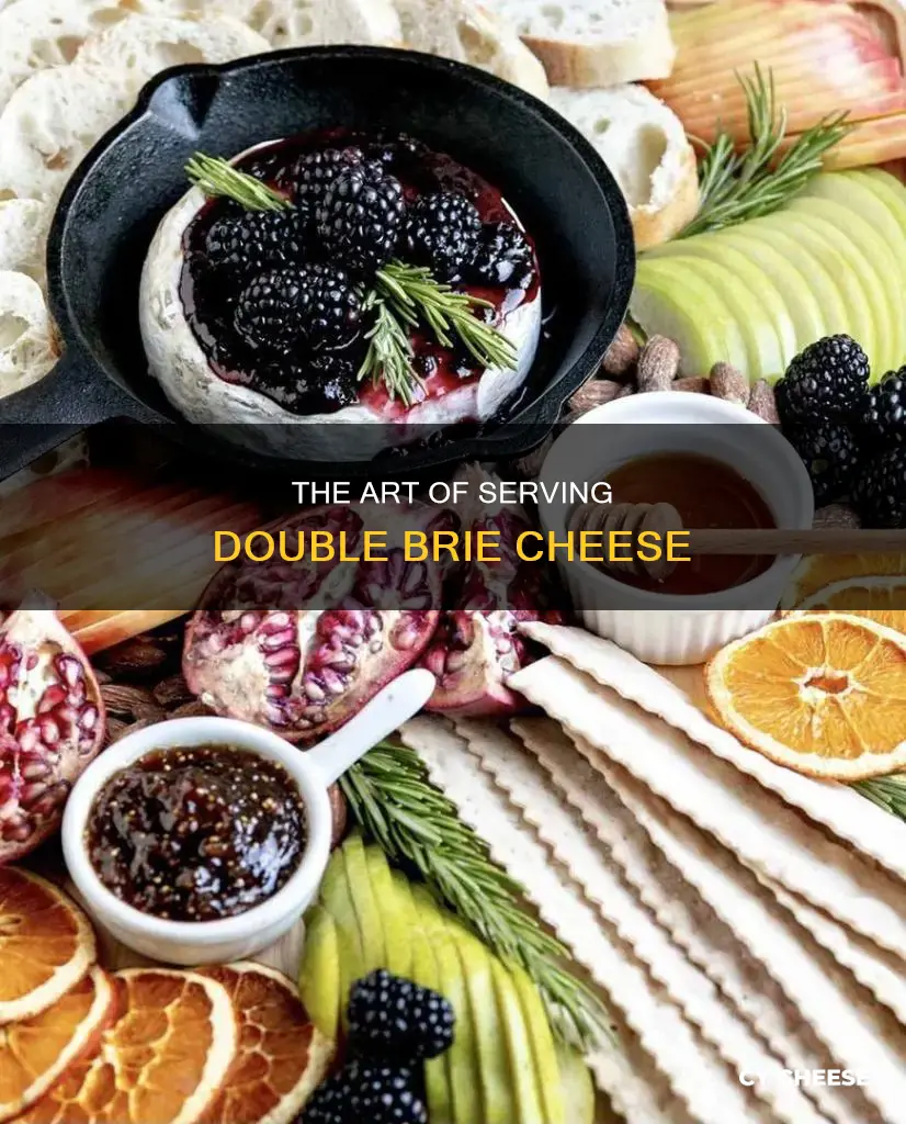 how to serve double brie cheese