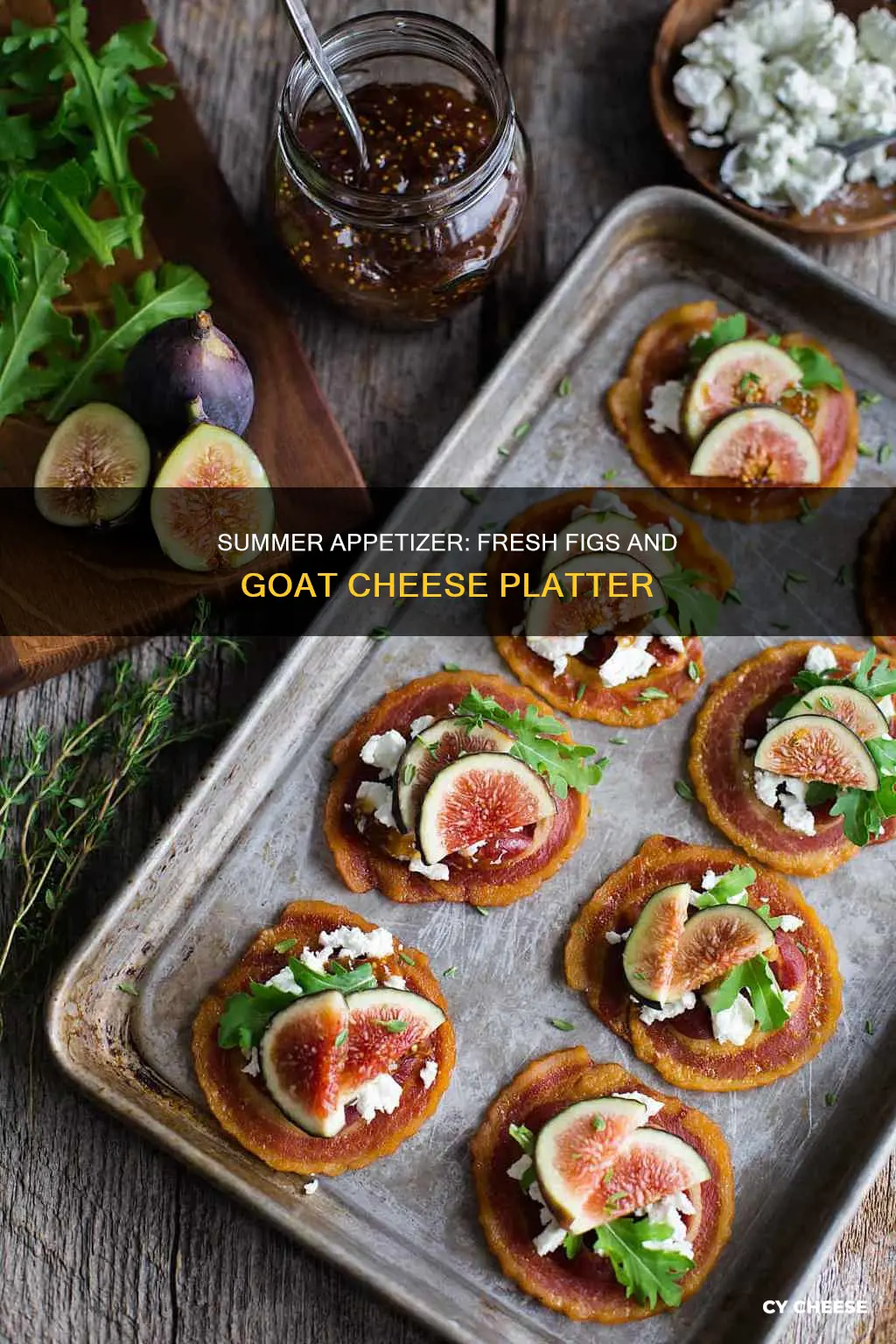 how to serve figs and goat cheese