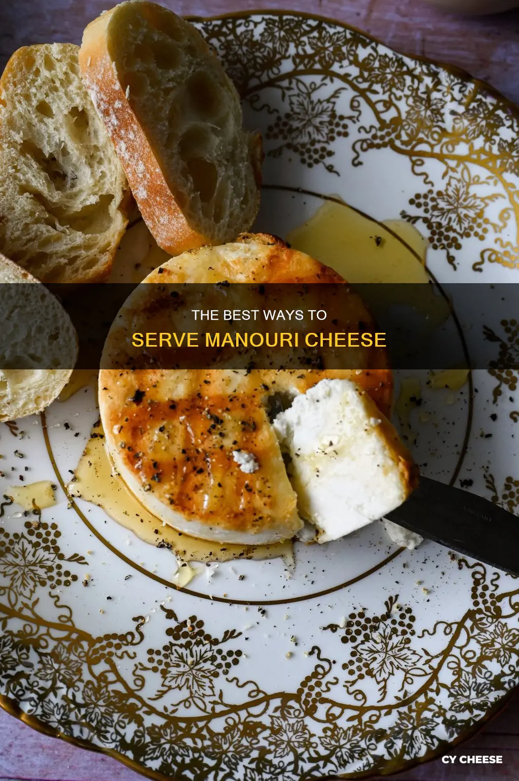 how to serve manouri cheese