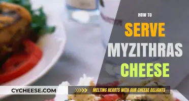 The Art of Serving Myzithras Cheese