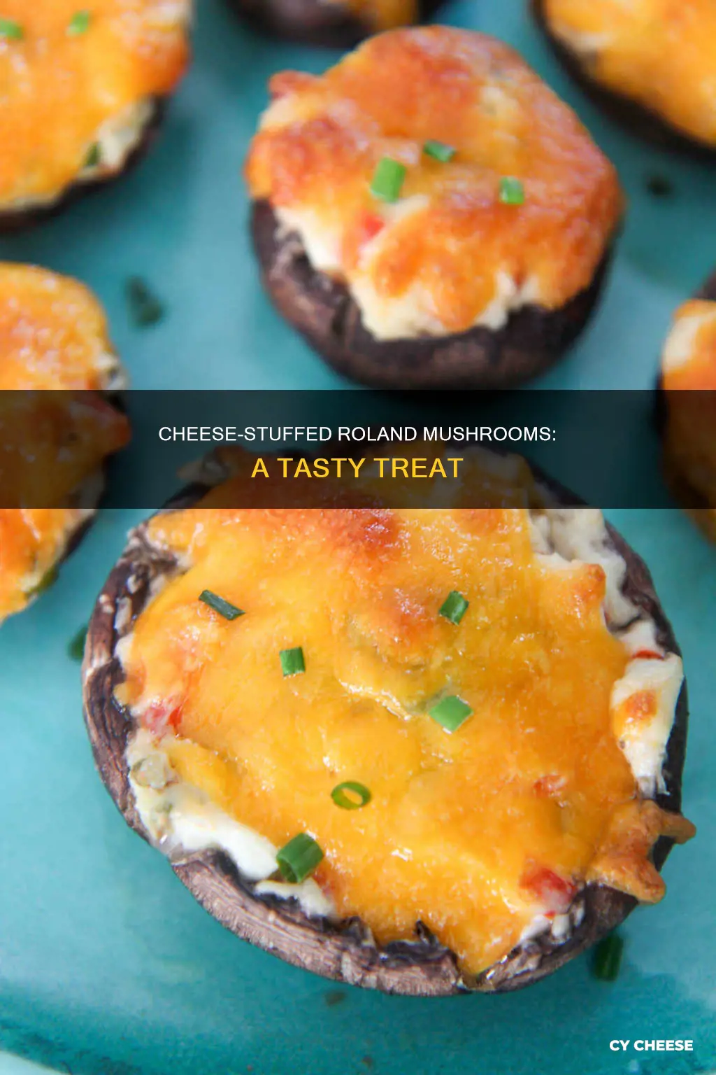 how to serve roland mushrooms stuffed with cheese