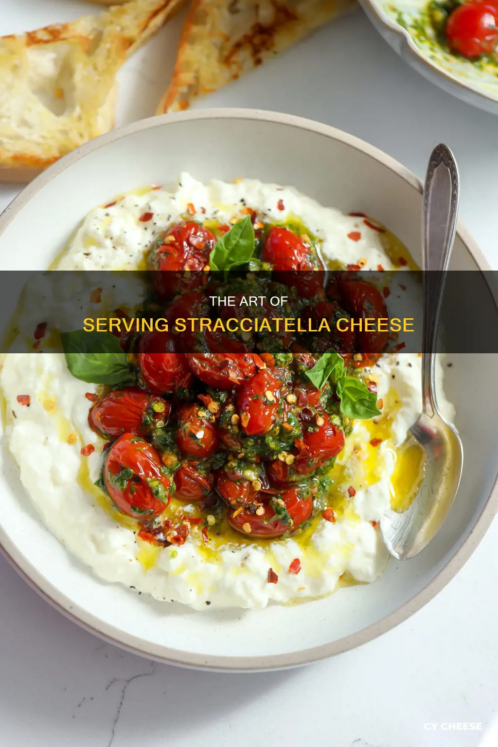 how to serve stracciatella cheese
