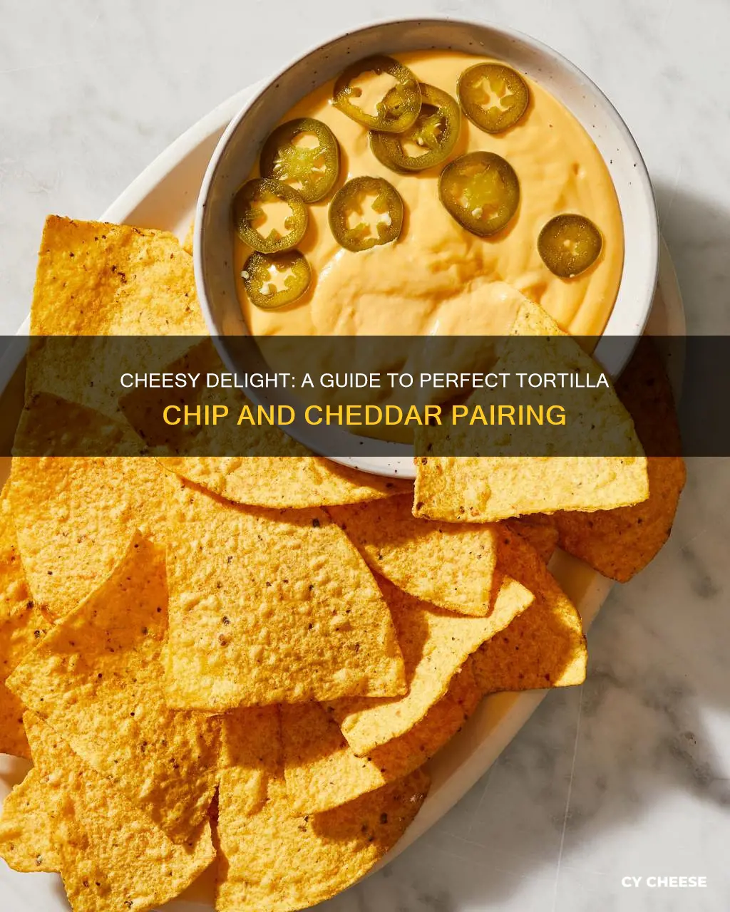 how to serve tortilla chips with cheddar cheese