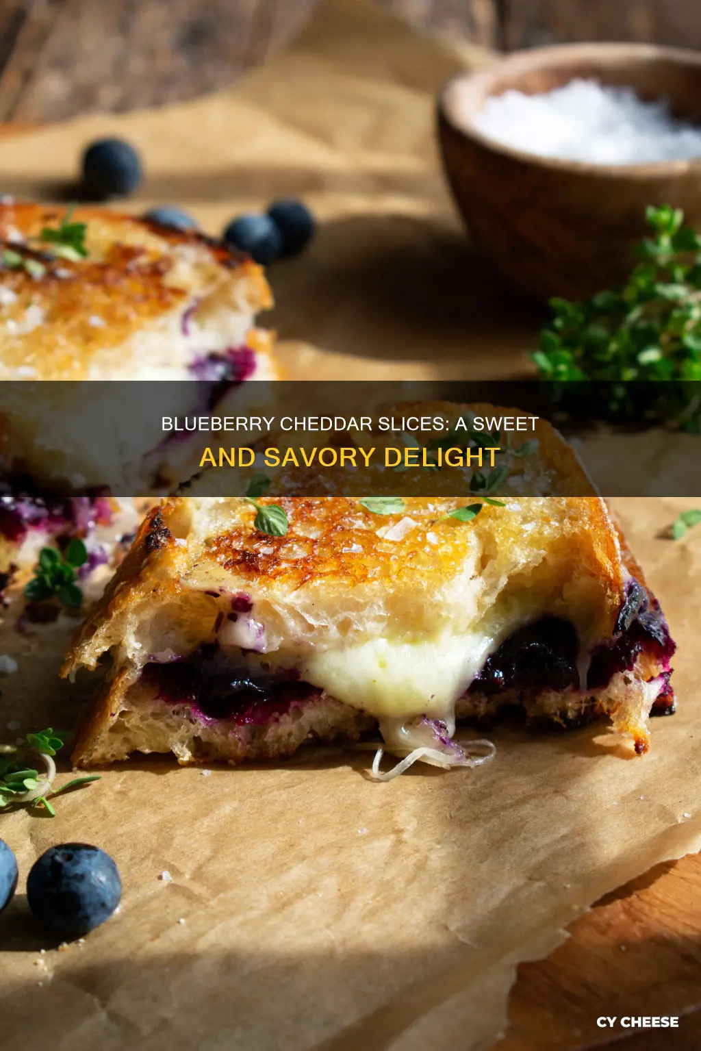 how to serving blueberry cheddar cheese slices