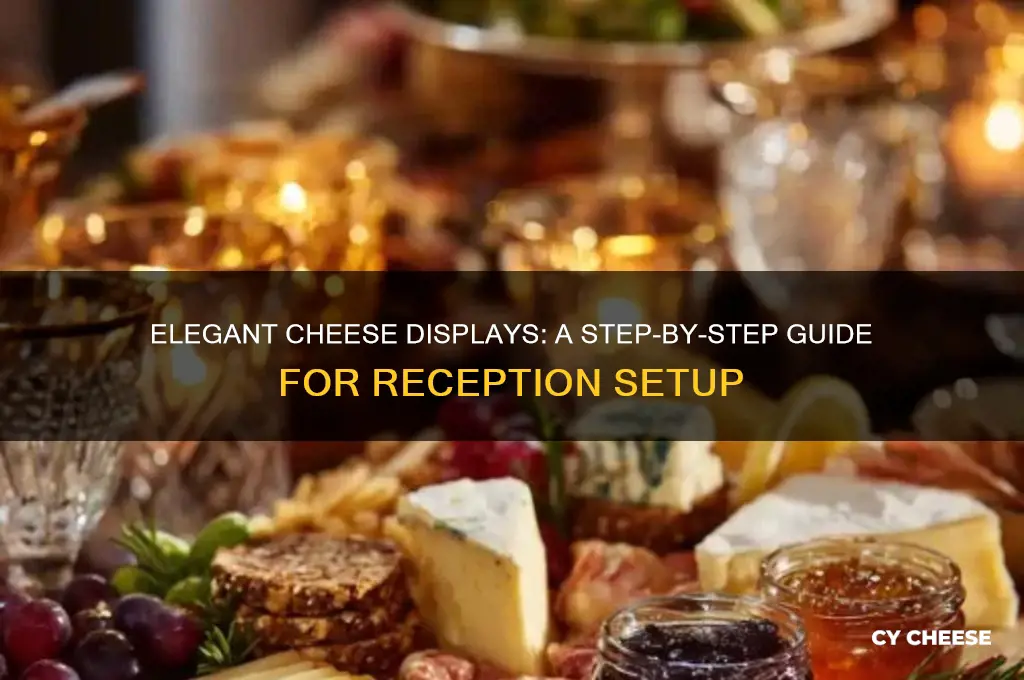 how to set up cheese at a reception