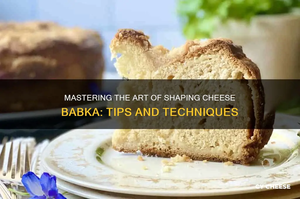 how to shape cheese babka