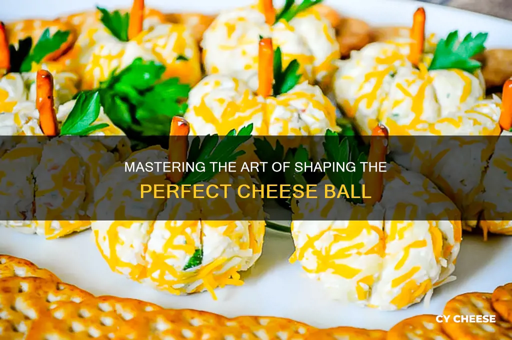 how to shape cheese ball