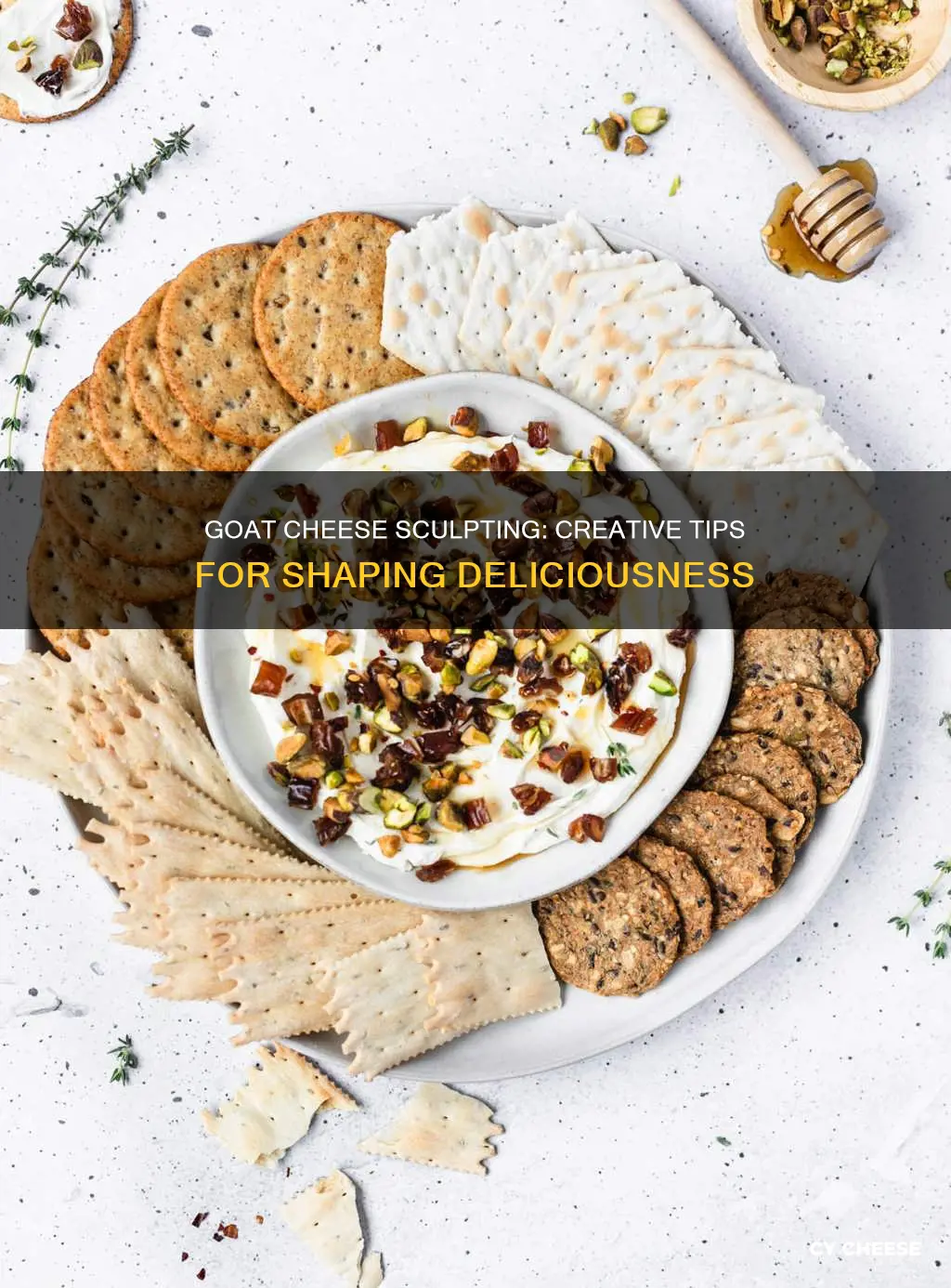 how to shape goat cheese