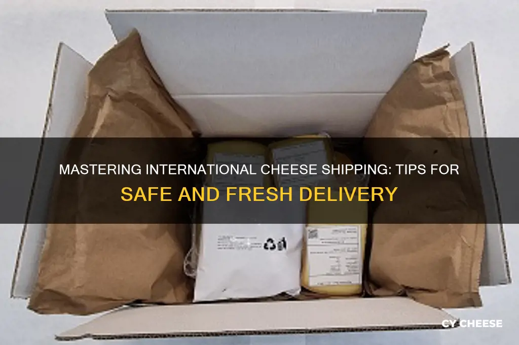 how to ship cheese internationally