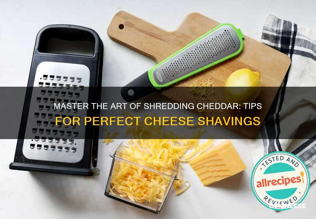 how to shred block cheddar cheese