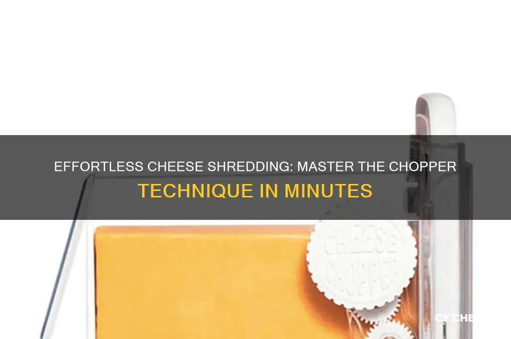 how to shred cheese easily with a chopper