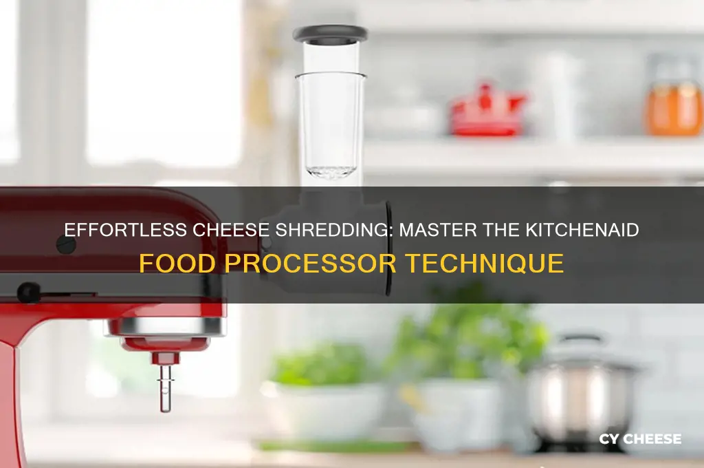 how to shred cheese in a kitchenaid food processor