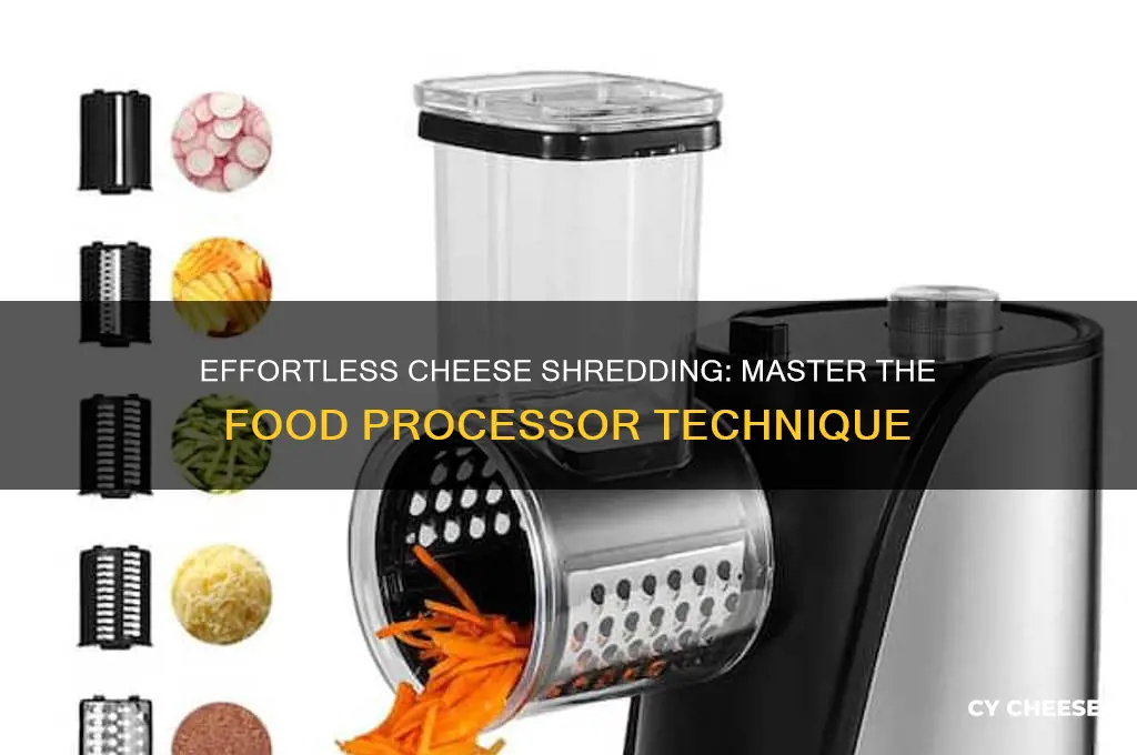 how to shred cheese with a food processor