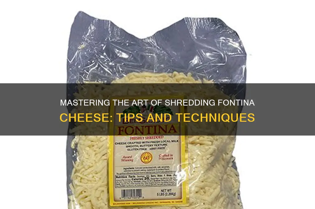 how to shred fontina cheese