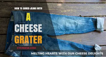 DIY Distressed Denim: Shredding Jeans with a Cheese Grater